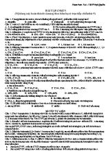 Hóa học - Bài tập anken